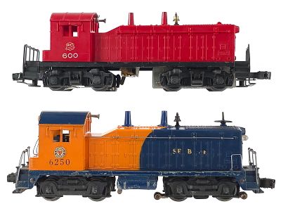 (2) Lionel MKT NW2 600 & Seaboard NW2 6250 Switchers. A pair of Lionel switchers including an 
