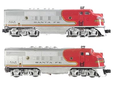 (2) Lionel 2343 Santa Fe A-A. A pair of Lionel 2343 Santa Fe A-A units in good condition. 
