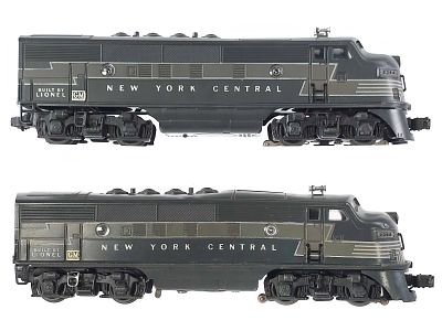 (2) Lionel 2344 New York Central A-A w/Boxes. A pair of Lionel 2344 New York Central A-A units 