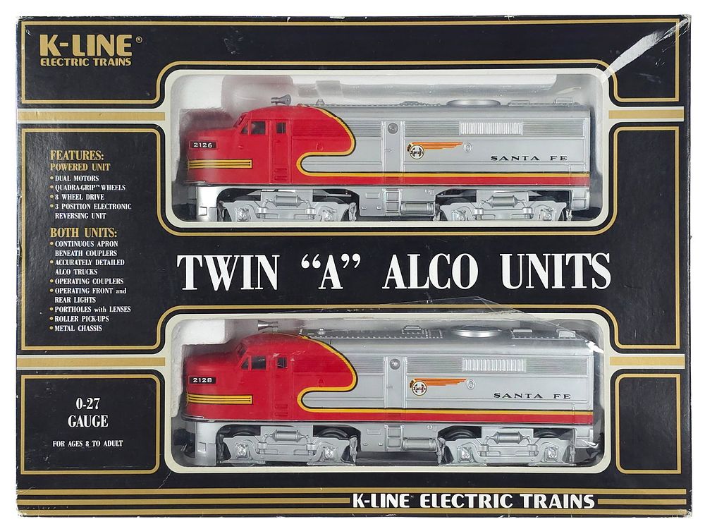Lot 154: (2) K-Line 2126 SF & 2128 SF Engine Set Boxed
