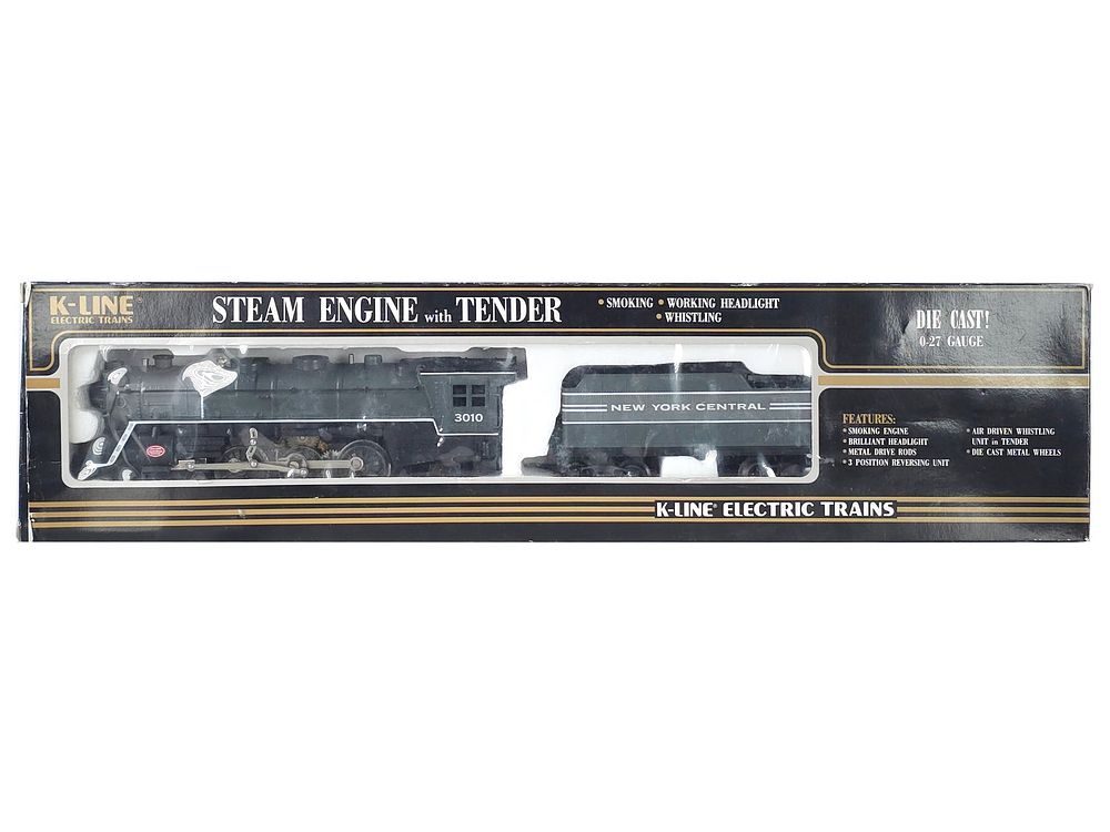 Lot 155: K-Line K-3010 NYC Steam Engine with Tender Boxed