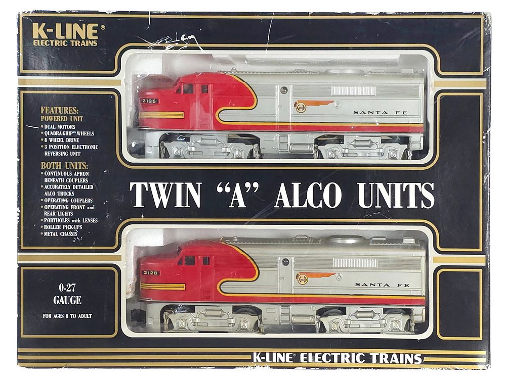 Lot 157: K-Line 2126 & 2128 SF Engine Set Boxed