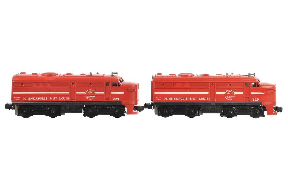 Lot 231: (2) Lionel 229 Minneapolis & St. Louis Alco Units