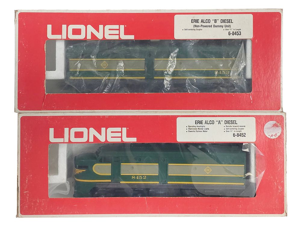 Lot 234: (2) Lionel Erie Alco Diesel Boxed