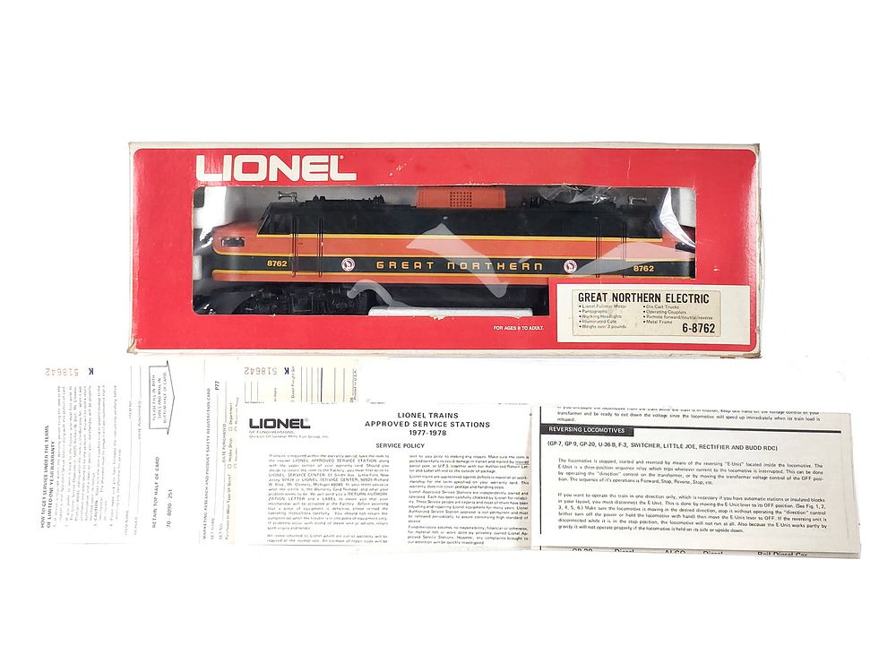 Lot 249: Lionel 6-8762 Great Northern Engine Boxed