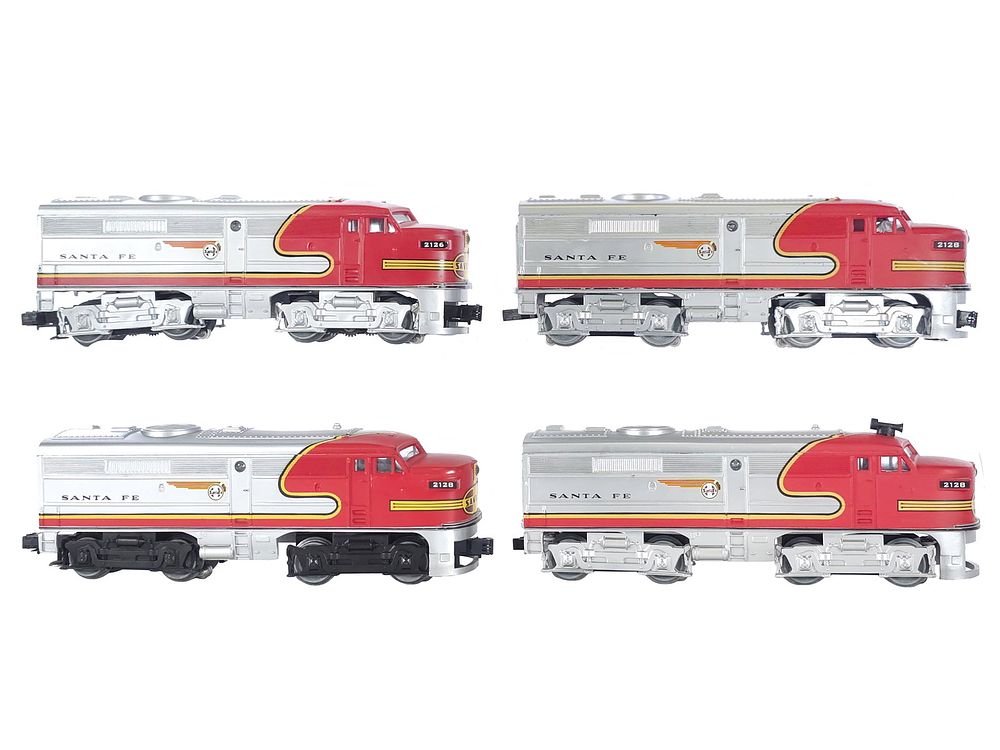 Lot 264: (4) K-Line Santa Fe 2128 Dummy & Working Engines
