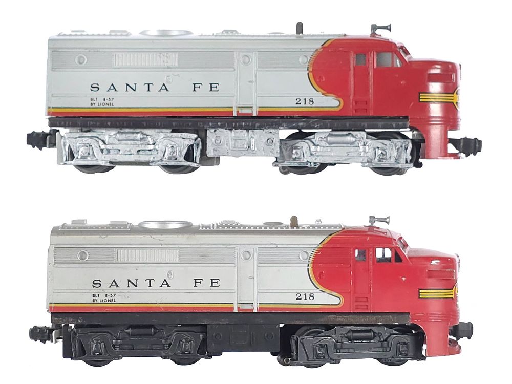 Lot 277: (2) Lionel Santa Fe 218 Train Engines
