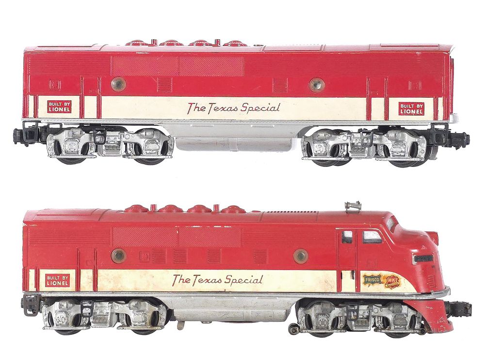 Lot 278: (2) Lionel 2245 Texas Special Train Engine & Dummy Car F3 A/B