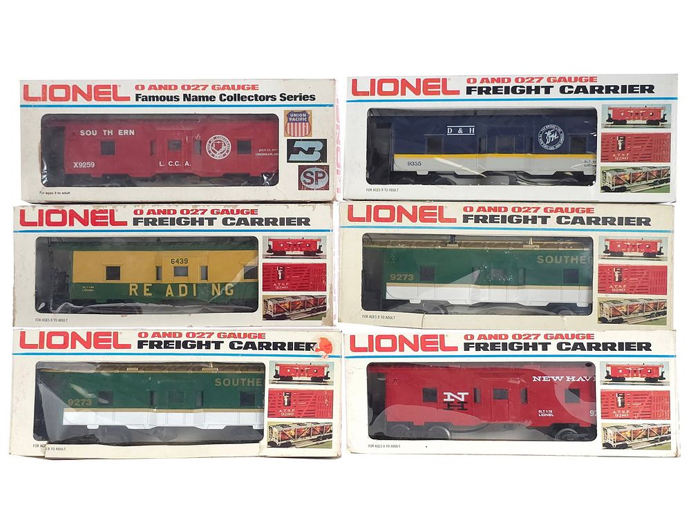 Lot 284: (6) Lionel Caboose Lot