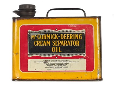 International Harvester McCormick-Deering Crean Separator Oil Can. Dating to the 1920s, this 