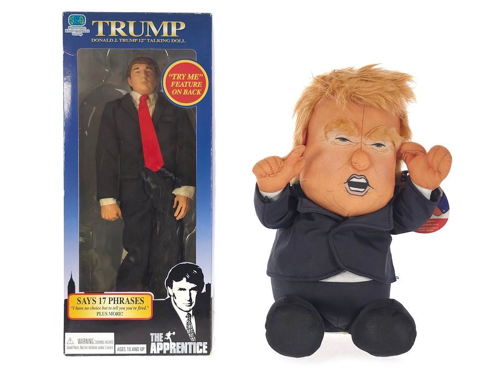 Lot 154: (2) Trump Action Figure & Plush Doll