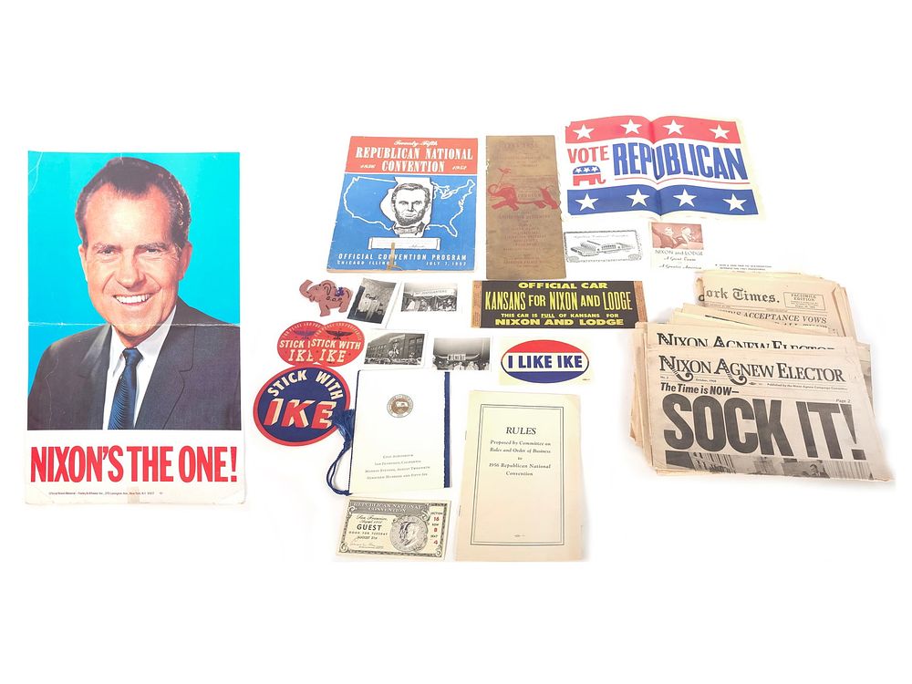 Lot 157: Lot of Richard Nixon Political Memorabilia