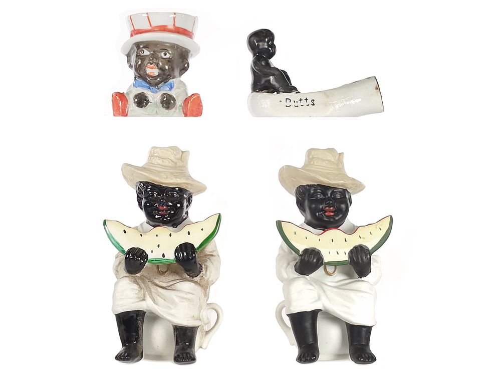 Lot 159: (4) Made in Japan Black Americana Ceramic Figures