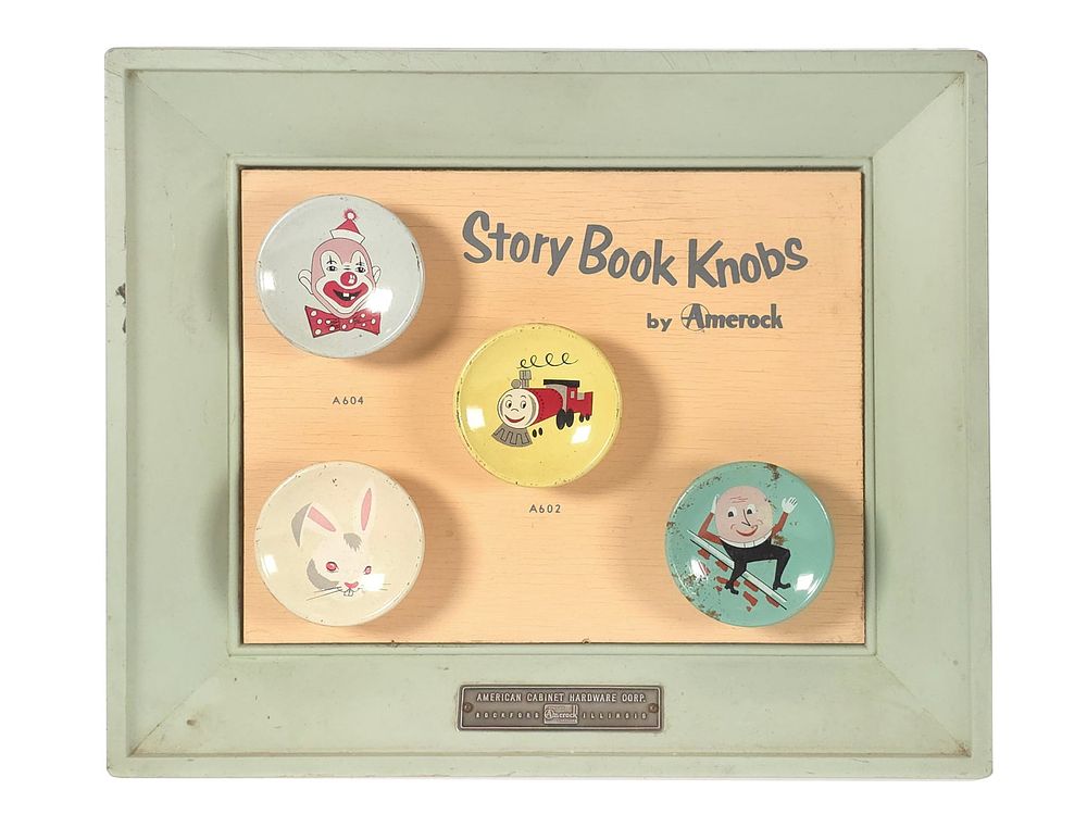 Lot 163: Amerock Story Book Knobs Display