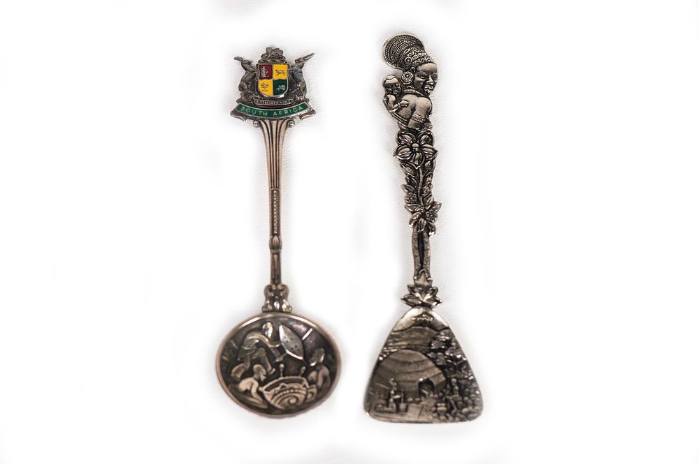 Lot 167E: (2) Antique African Natives Souvenir Spoons