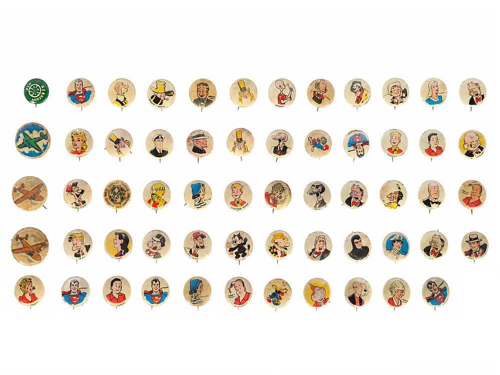 Lot 172: (57) Assorted Kellogg's Pep Pins
