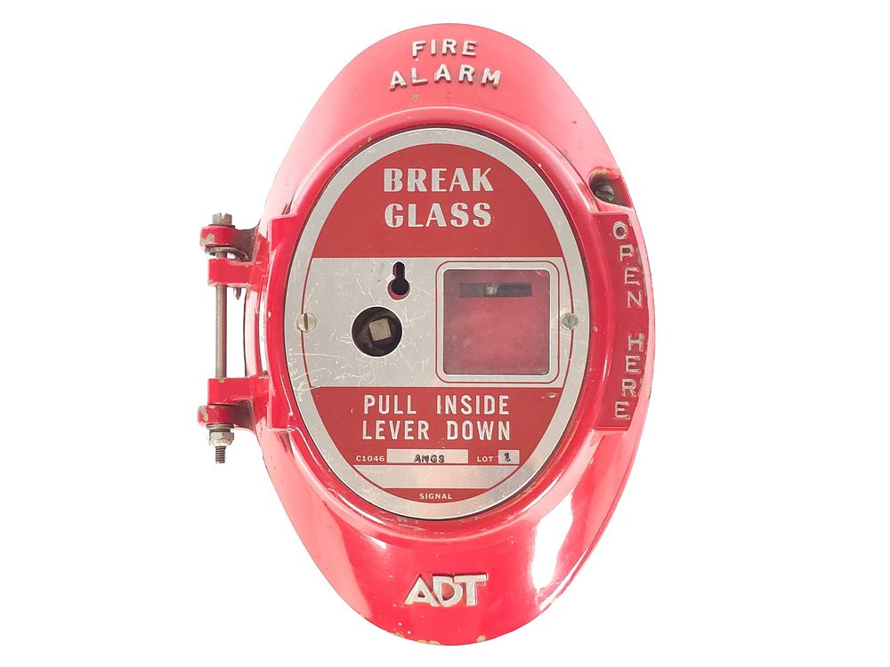 Lot 174: Vintage ADT Fire Alarm Box Aluminum