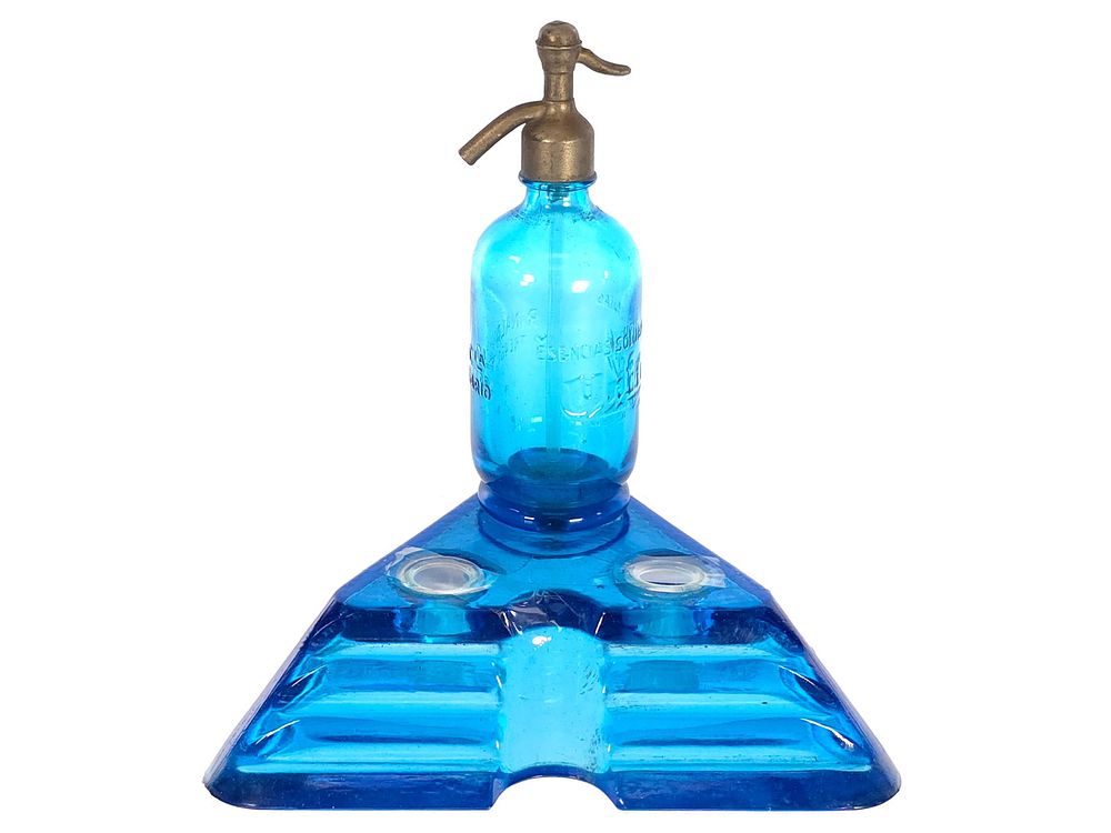 Lot 185: Rare Unifruit Rinaldi y Cia Advertising Desk Set Soda Siphon Inkwell