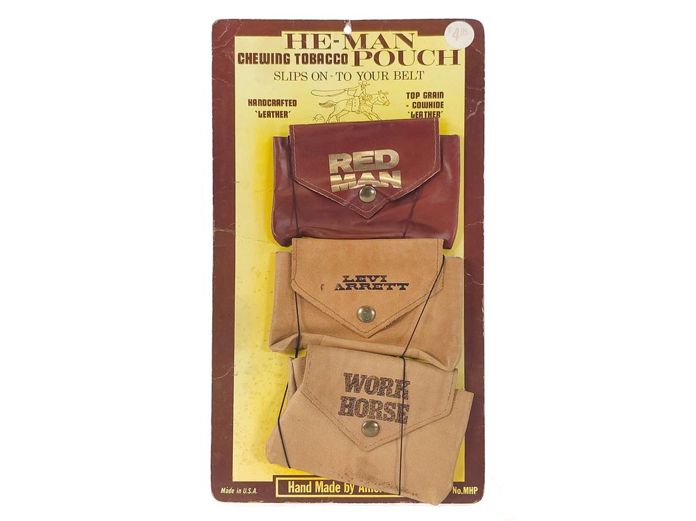 Lot 256: He-Man Chewing Tobacco Pouch Advertising Display