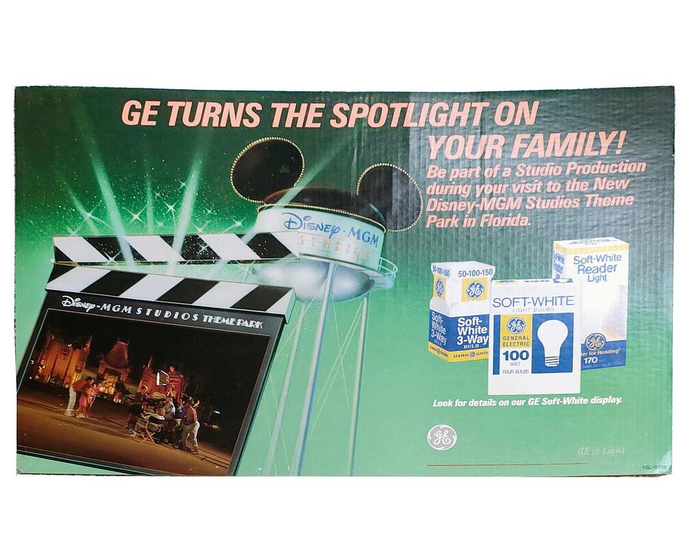 Lot 290: 1989 GE/Disney-MGM Studios "Earffel Tower" Light Bulb Store Display Kit