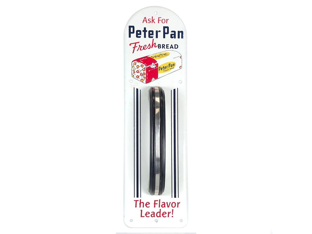 Lot 297: 1950s Porcelain "Ask for Peter Panda Fresh Bread" Door Pull