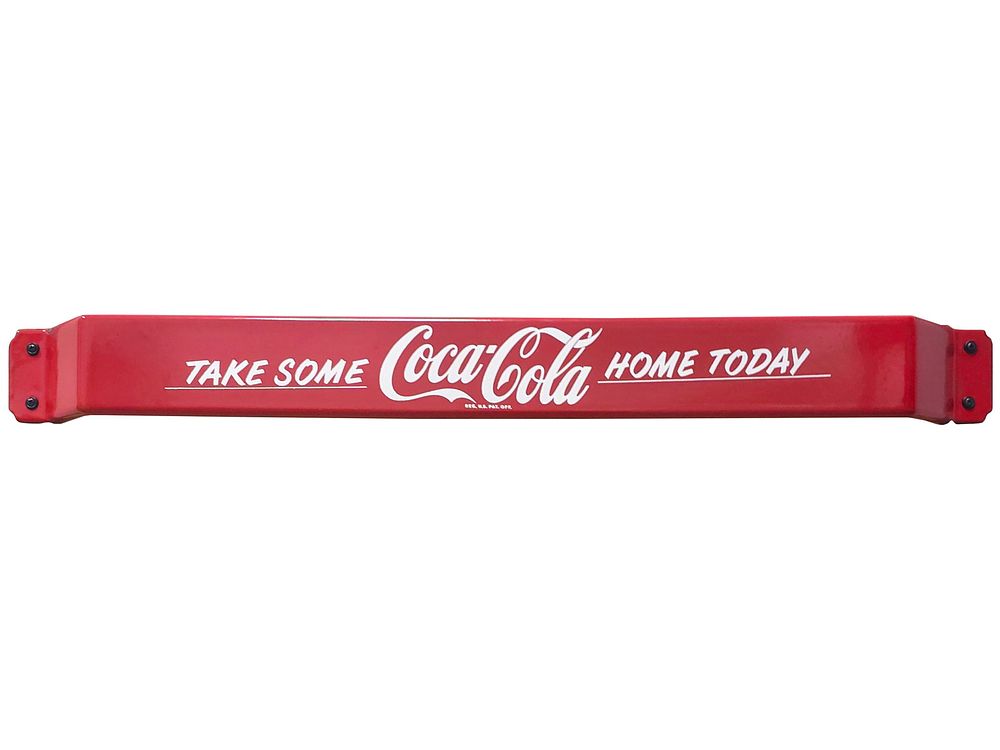 Lot 304: 1950s Porcelain Coca-Cola Door Push