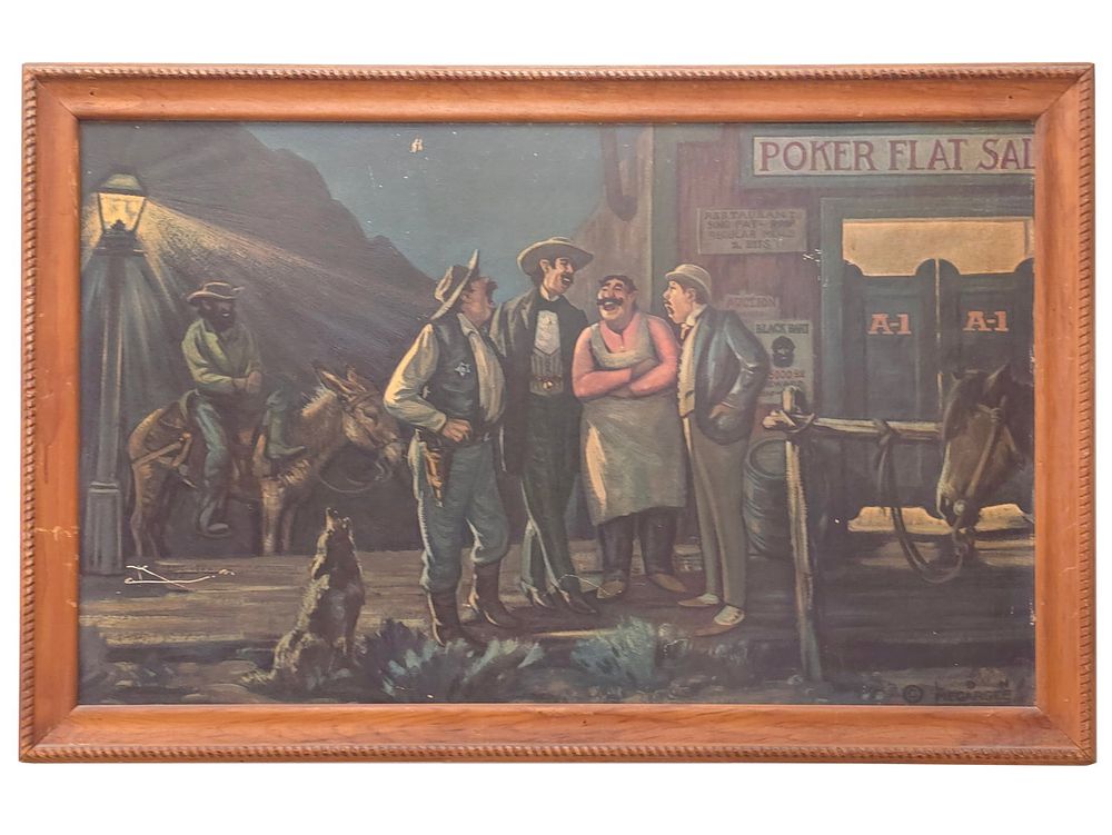 Lot 320: 1950s Lon Magargee "The Quartet" A-1 Beer Litho Advertising Print