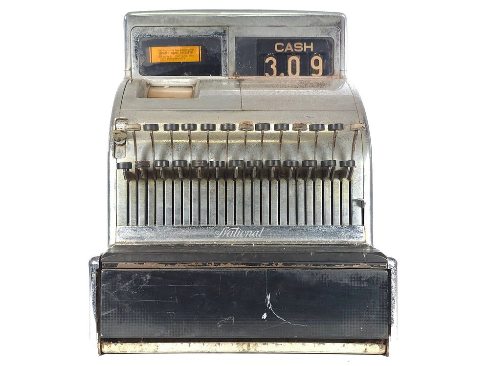 Lot 221B: Early 20th C. National Cash Register Co. Model 126(4)N Register