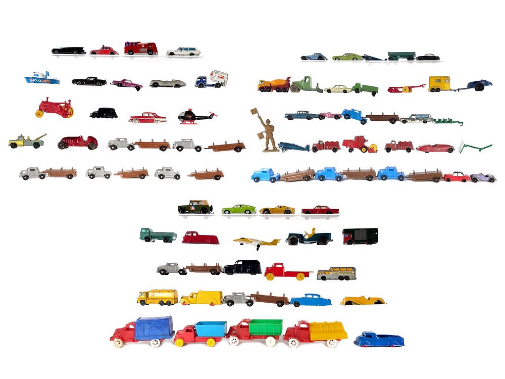 Lot 158: Assorted Plastic & Metal Vehicles Tomica/Match Box/Tootsie