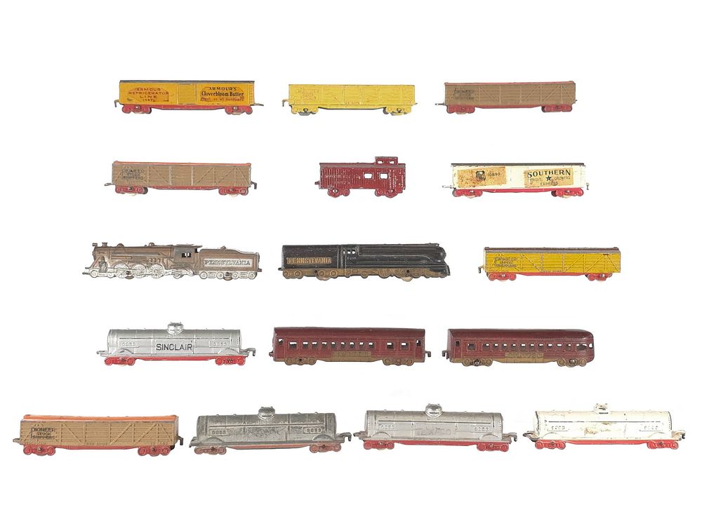 Lot 179: Tootsietoy Diecast Train Sets