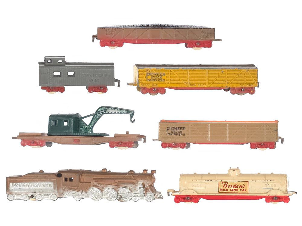 Lot 179C: Tootsietoy Diecast Train Sets Assorted Excellent Shape