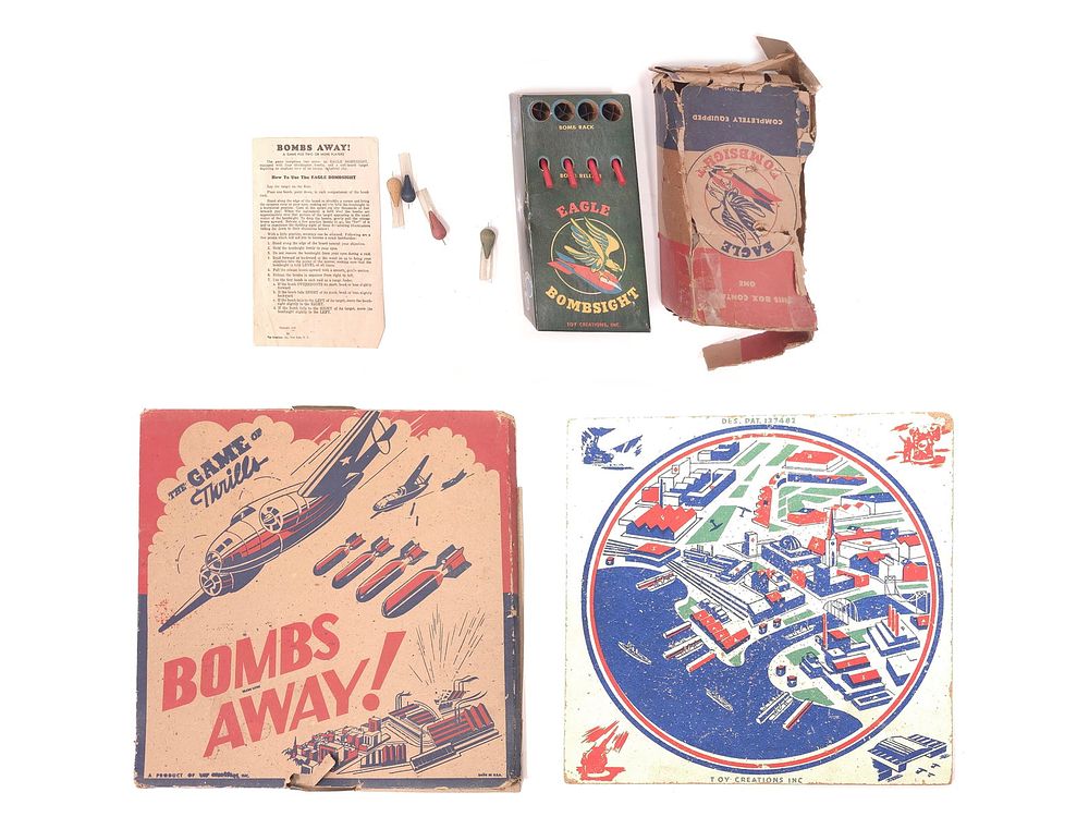 Lot 204: Bombs Away & Eagle Bomb Sight in Original Boxes