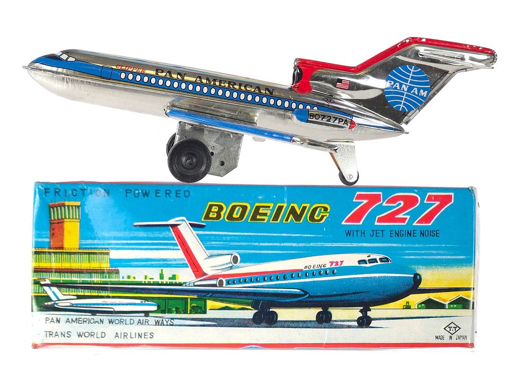 Lot 210: Takatoku 727 Boeing Friction Powered Boxed