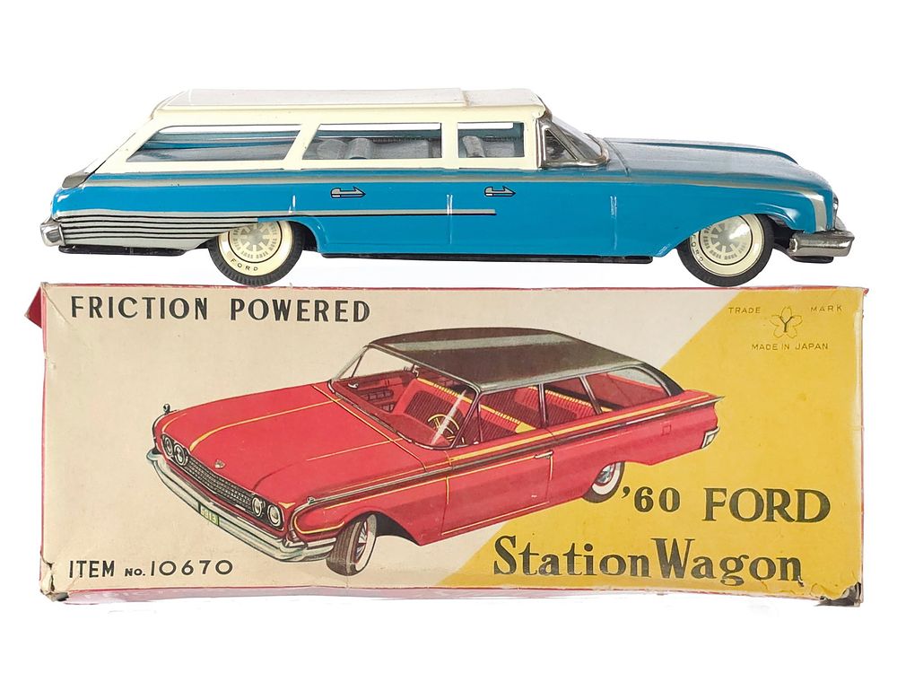 Lot 211: Yone 1960s Ford Station Wagon Boxed Friction Working