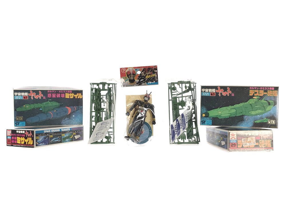 Lot 235: (5) Vintage Bandai Mecha Collection in Original Packaging