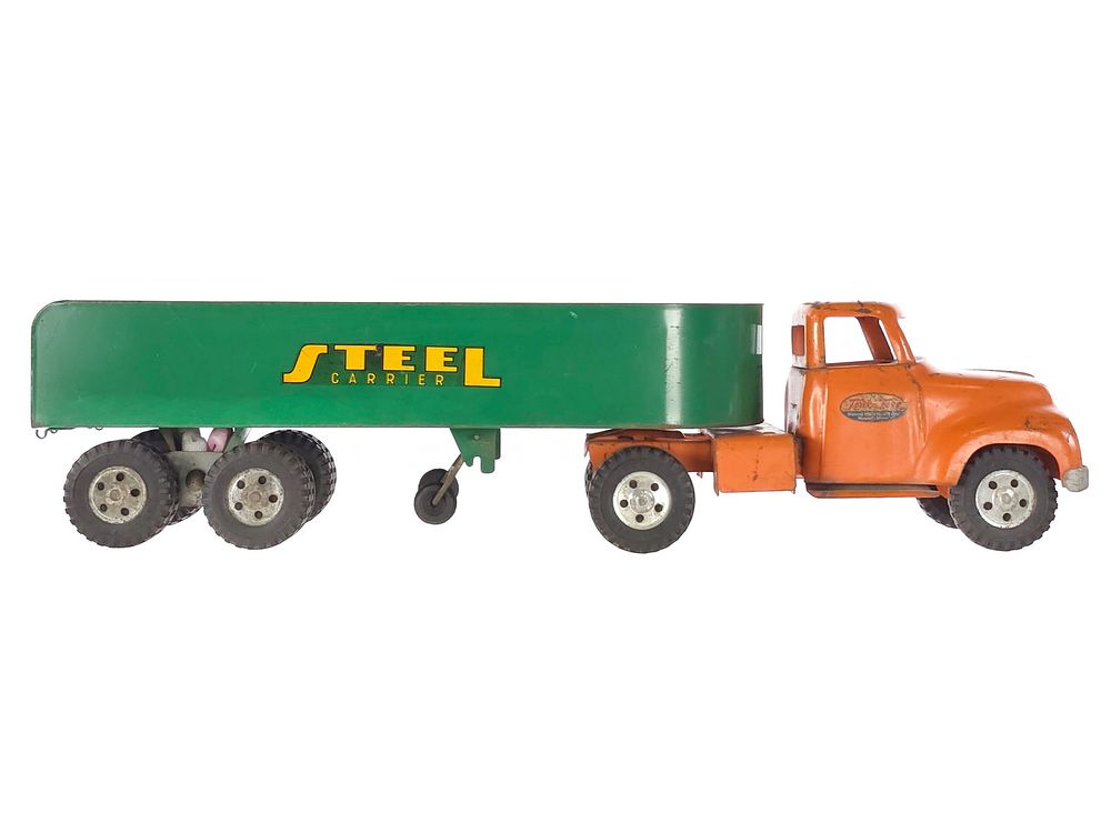 Lot 259: Tonka Pressed Steel Carrier Delivery Truck