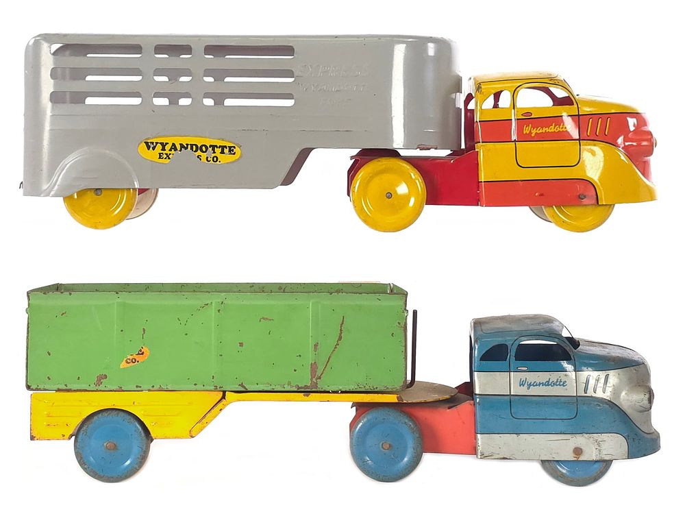 Lot 264: (2) Wyandotte Pressed Steel Trucks
