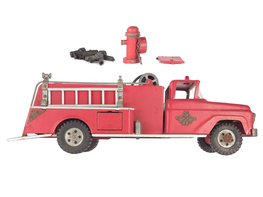 Lot 270: Tonka No. 5 Pressed Steel Fire Truck