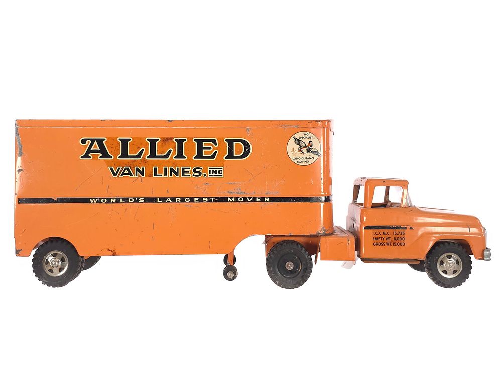 Lot 279: Tonka Toys Allied Van Lines Truck Pressed Steel