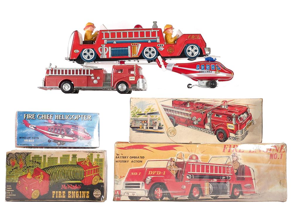 Lot 289: Animated Battery Operated Assorted Fire Truck Toys