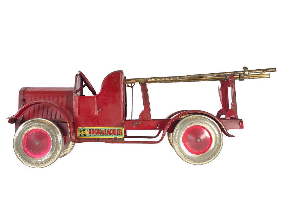 Lot 299: Oh-Boy Pressed Steel Fire Ladder Truck