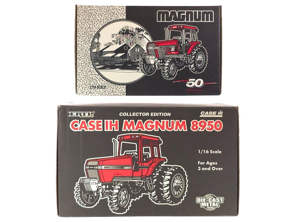 Lot 313: (2) Ertl Case Tractors 7520 & 8950 MIB 1:16 Scale