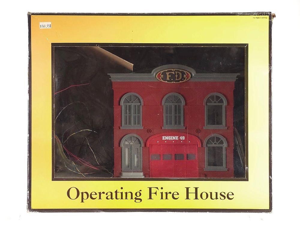 Lot 326: Rail King Operating Fire House Boxed