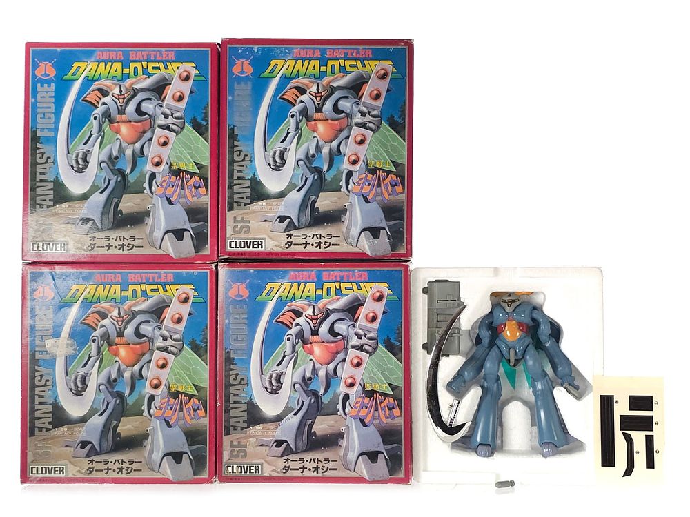Lot 191: (4) Dana-O-Shee Clover Japanese Robot Toys
