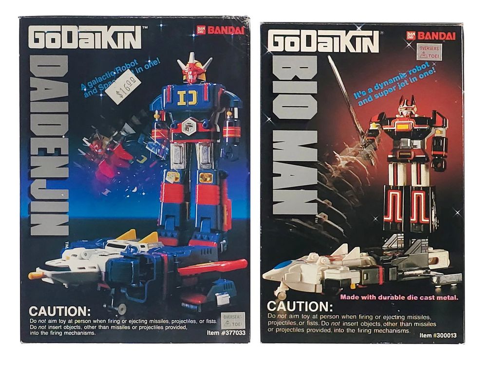 Lot 200: (2) Godaikin and Popy Bio Man and DaidenJin Boxed