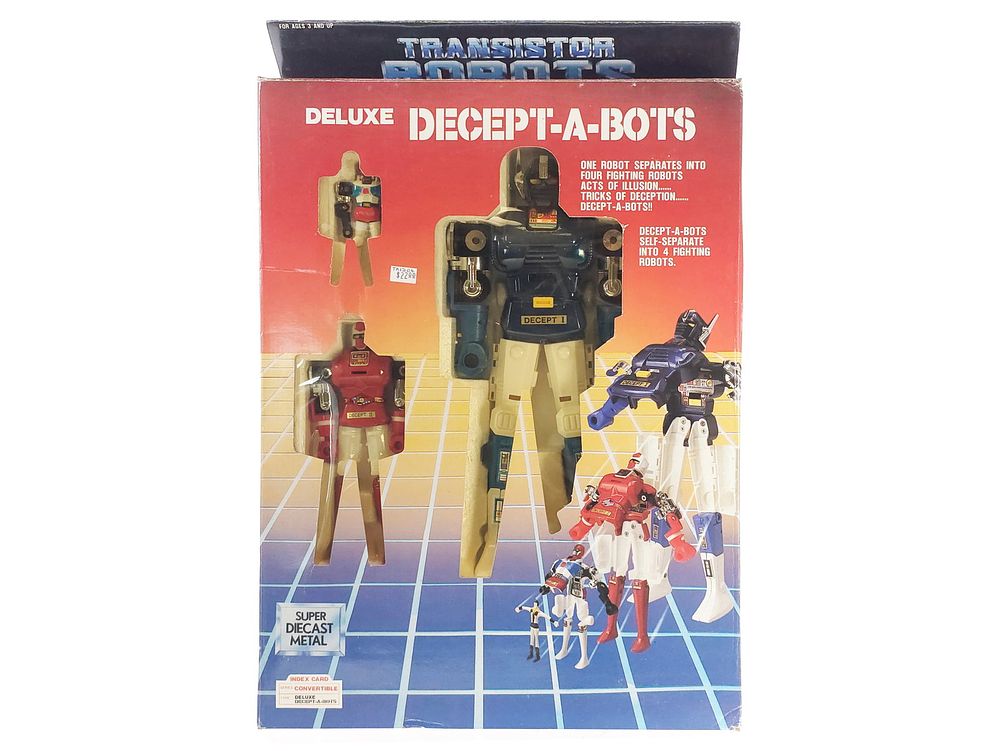 Lot 220: Guardian Decept-A-Bots Diecast Toy for U.S. Boxed