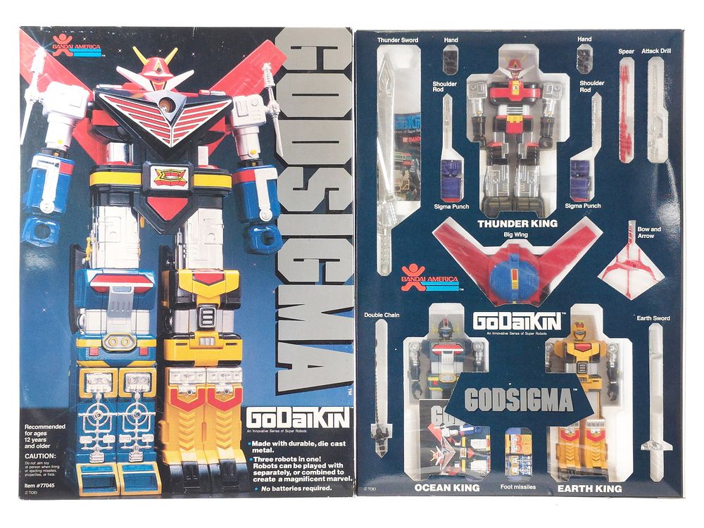 Lot 225: Godsigma Deluxe Godaikin Robot by Popy Japan Boxed