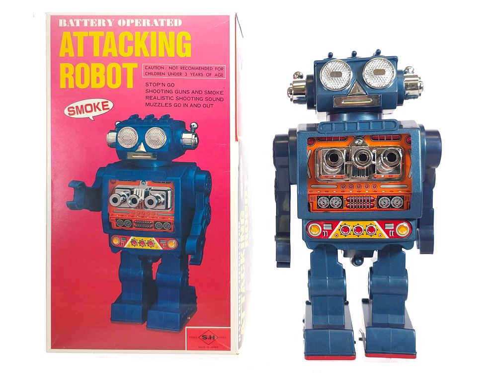 Lot 233: Near New Attacking Robot Boxed by Horikawa S.H. Japan
