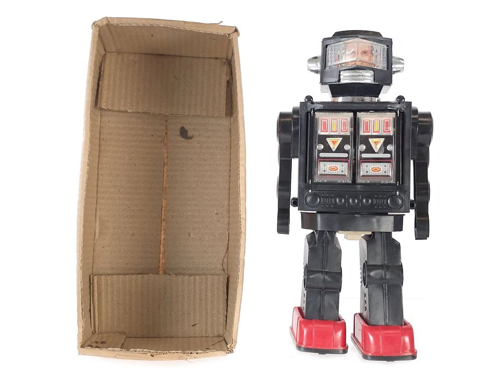 Lot 247: Hong Kong Space Man Robot in Black Boxed
