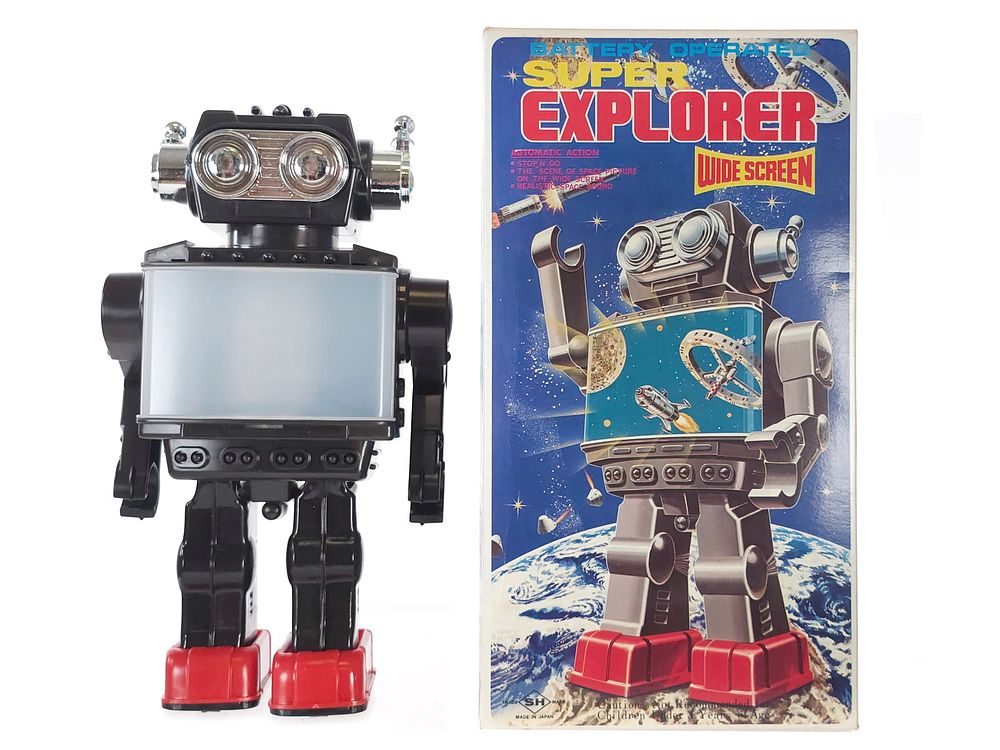 Lot 252: Super Explorer Horikawa S.H. Robot with Wide Screen Boxed